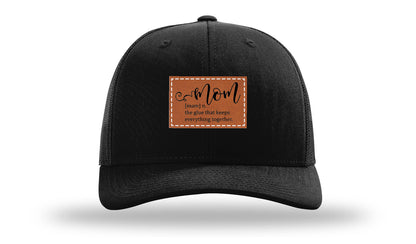 Mom Defined Leather Patch Richardson 112 Hat