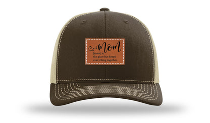 Mom Defined Leather Patch Richardson 112 Hat