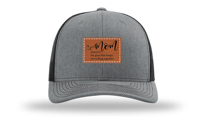 Mom Defined Leather Patch Richardson 112 Hat