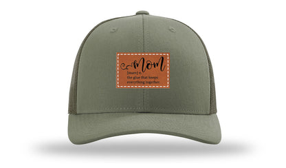 Mom Defined Leather Patch Richardson 112 Hat