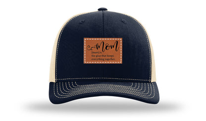 Mom Defined Leather Patch Richardson 112 Hat