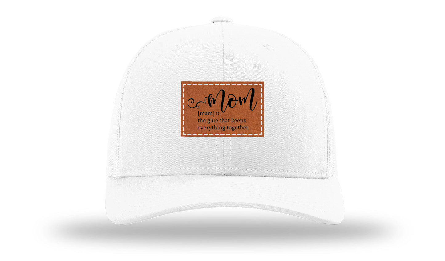 Mom Defined Leather Patch Richardson 112 Hat