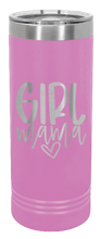 Load image into Gallery viewer, Girl Mama Laser Engraved Skinny Tumbler (Etched)

