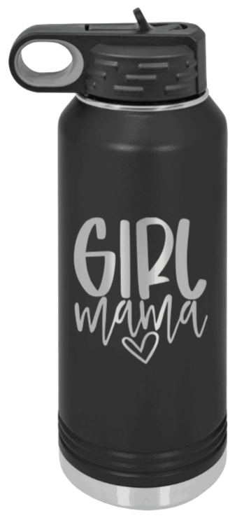 Girl Mama Laser Engraved Water Bottle (Etched)