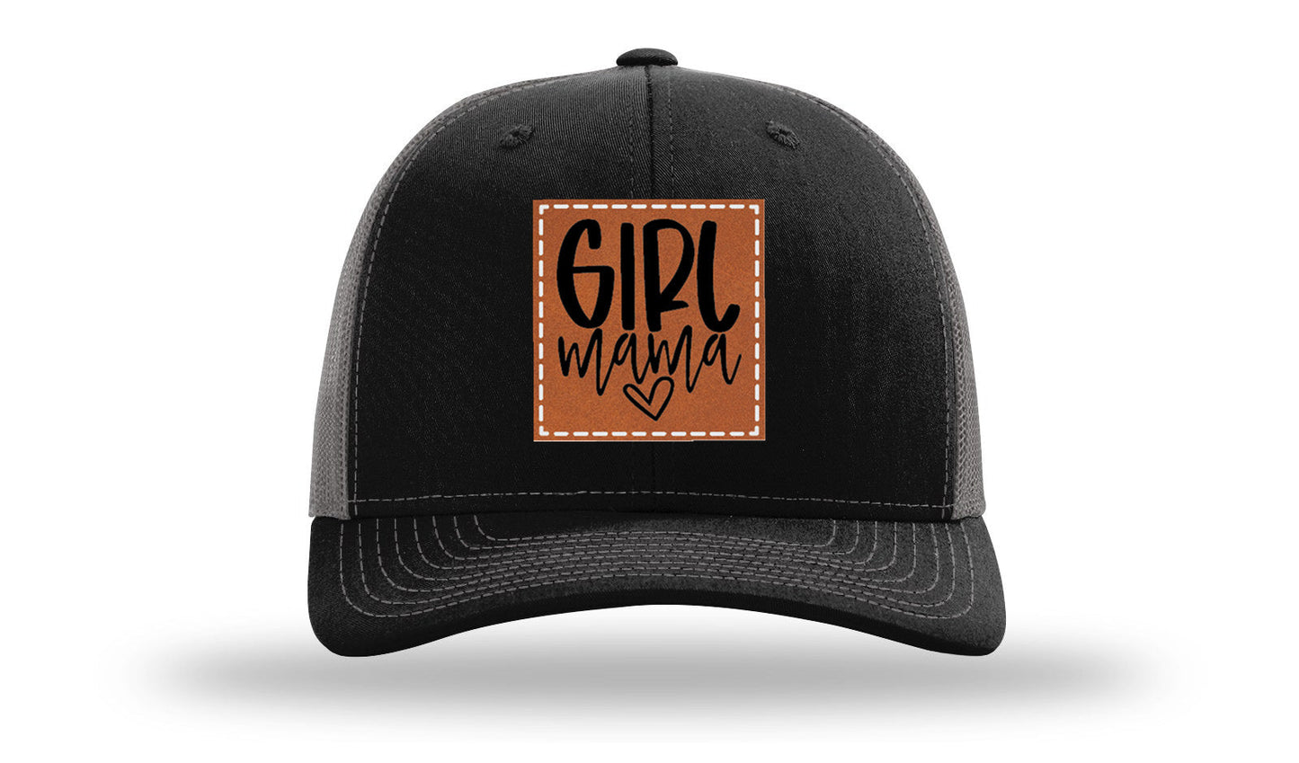 Girl Mama Leather Patch Richardson 112 Hat
