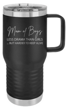 Load image into Gallery viewer, Mom of Boys Laser Engraved Mug (Etched)
