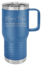 Load image into Gallery viewer, Mom of Boys Laser Engraved Mug (Etched)
