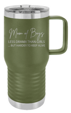 Load image into Gallery viewer, Mom of Boys Laser Engraved Mug (Etched)
