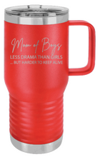 Load image into Gallery viewer, Mom of Boys Laser Engraved Mug (Etched)
