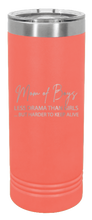 Load image into Gallery viewer, Mom Of Boys Laser Engraved Skinny Tumbler (Etched)
