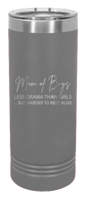 Load image into Gallery viewer, Mom Of Boys Laser Engraved Skinny Tumbler (Etched)
