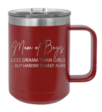 Load image into Gallery viewer, Mom of Boys Laser Engraved Mug (Etched)
