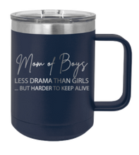 Load image into Gallery viewer, Mom of Boys Laser Engraved Mug (Etched)
