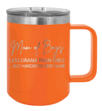 Load image into Gallery viewer, Mom of Boys Laser Engraved Mug (Etched)
