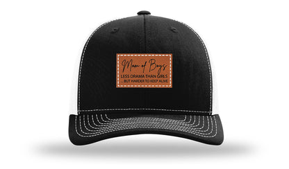Mom Of Boys Leather Patch Richardson 112 Hat