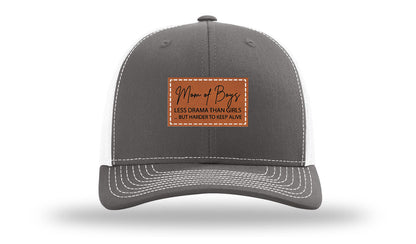 Mom Of Boys Leather Patch Richardson 112 Hat