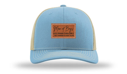 Mom Of Boys Leather Patch Richardson 112 Hat