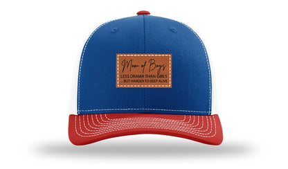 Mom Of Boys Leather Patch Richardson 112 Hat