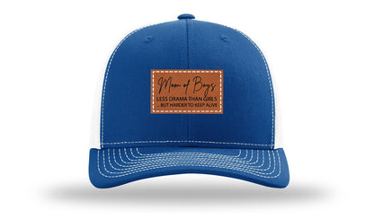 Mom Of Boys Leather Patch Richardson 112 Hat