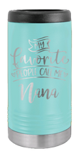 Load image into Gallery viewer, My Favorite People Call Me Nana Laser Engraved Slim Can Insulated Koosie
