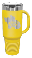 Load image into Gallery viewer, Mama Bear With Cub 40oz Handle Mug Laser Engraved
