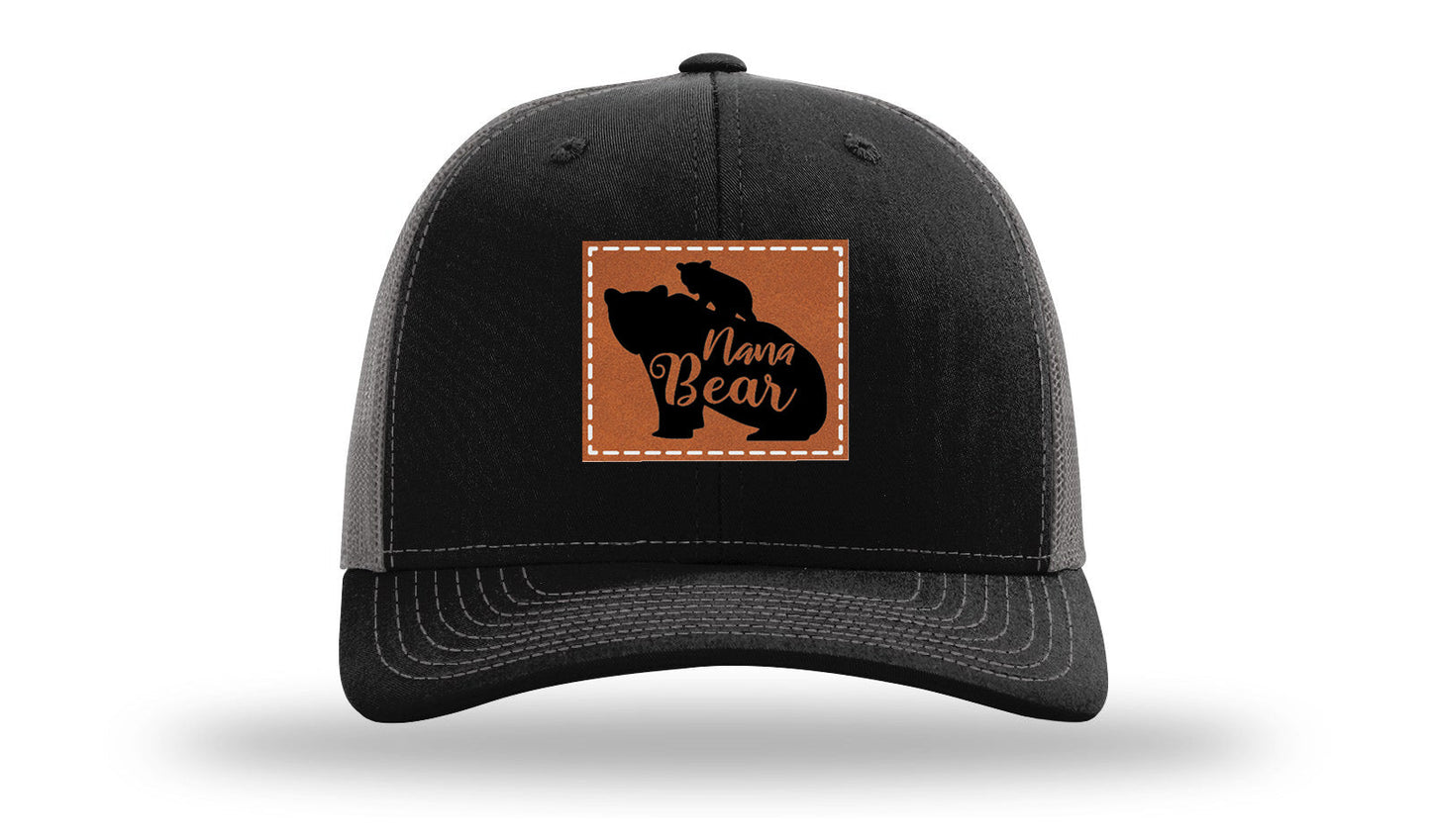 Mama Bear Leather Patch Richardson 112 Hat