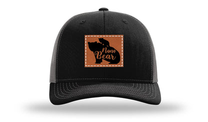 Mama Bear Leather Patch Richardson 112 Hat