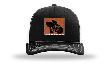 Mama Bear Leather Patch Richardson 112 Hat