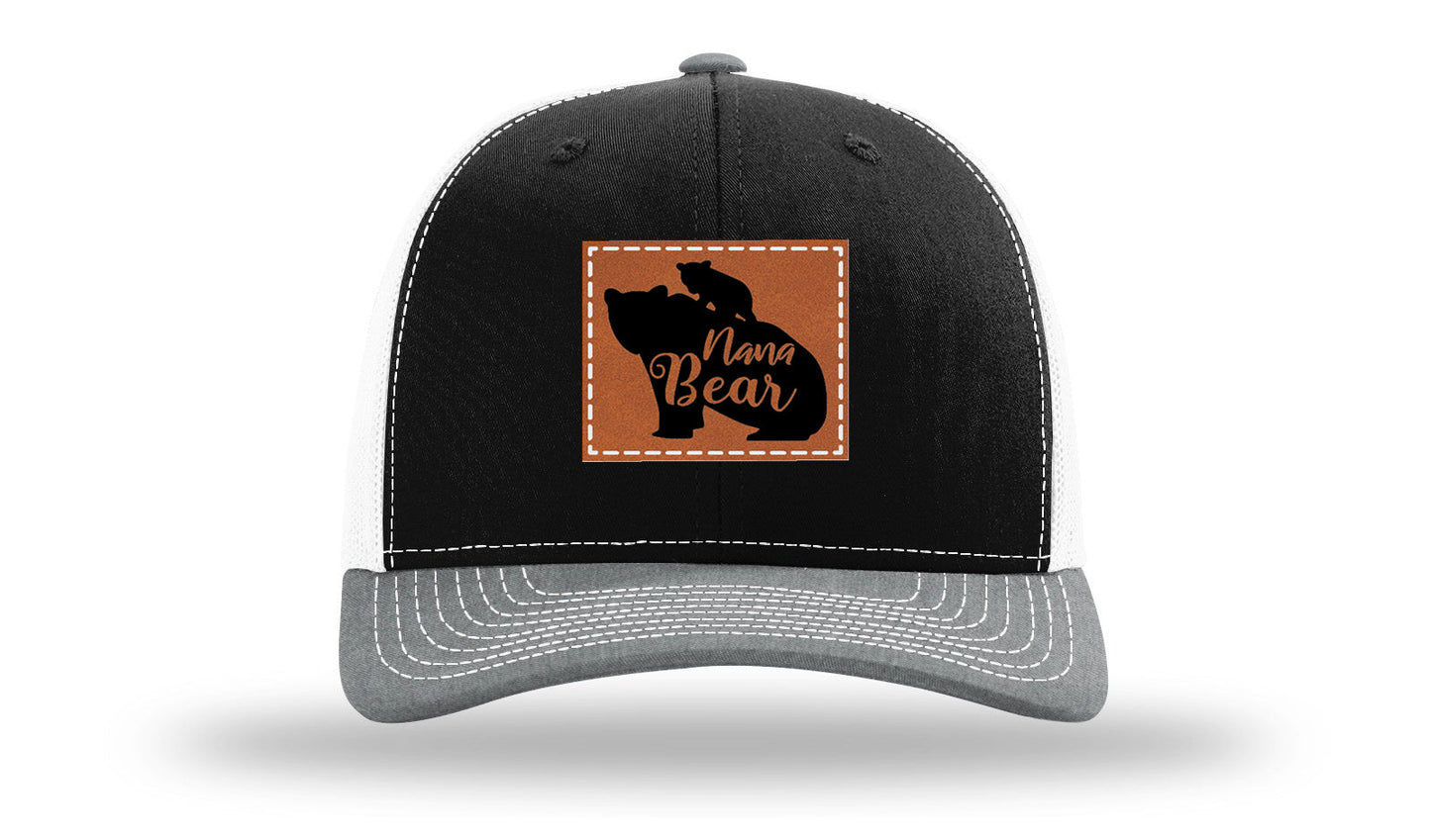 Mama Bear Leather Patch Richardson 112 Hat