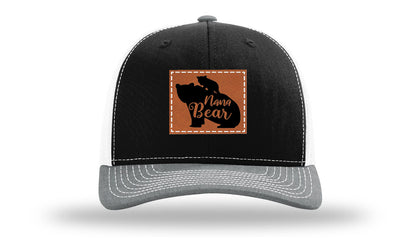 Mama Bear Leather Patch Richardson 112 Hat