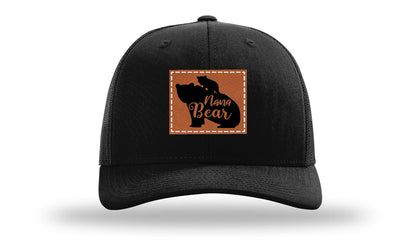 Mama Bear Leather Patch Richardson 112 Hat