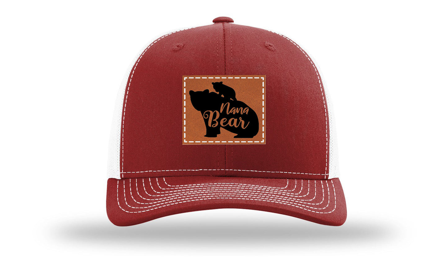 Mama Bear Leather Patch Richardson 112 Hat
