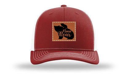 Mama Bear Leather Patch Richardson 112 Hat