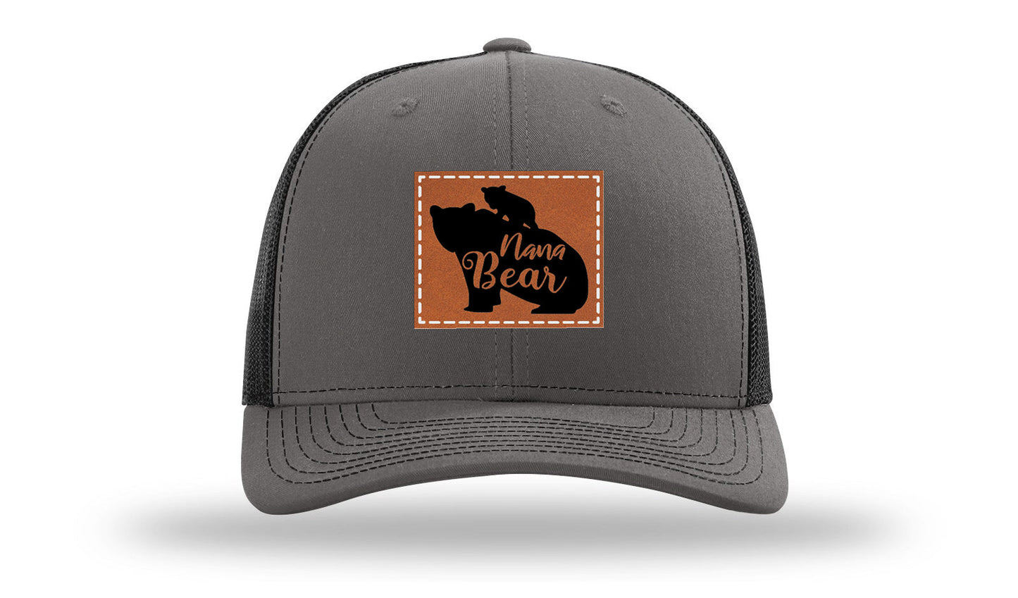 Mama Bear Leather Patch Richardson 112 Hat