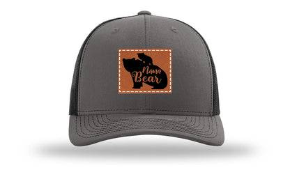 Mama Bear Leather Patch Richardson 112 Hat
