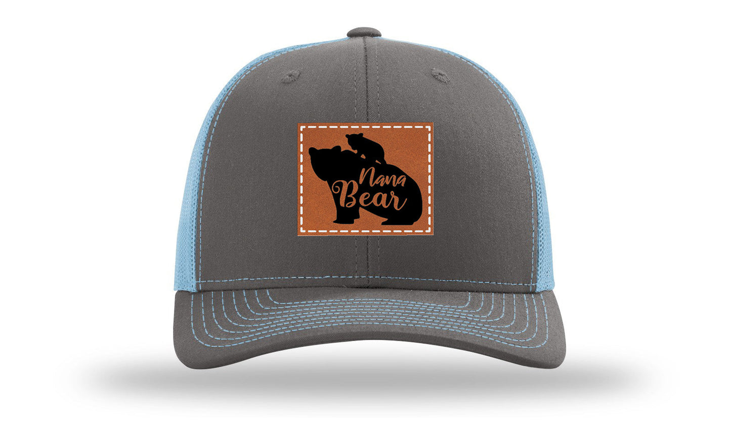 Mama Bear Leather Patch Richardson 112 Hat