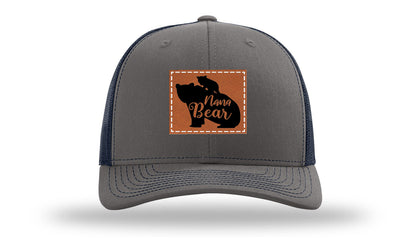 Mama Bear Leather Patch Richardson 112 Hat