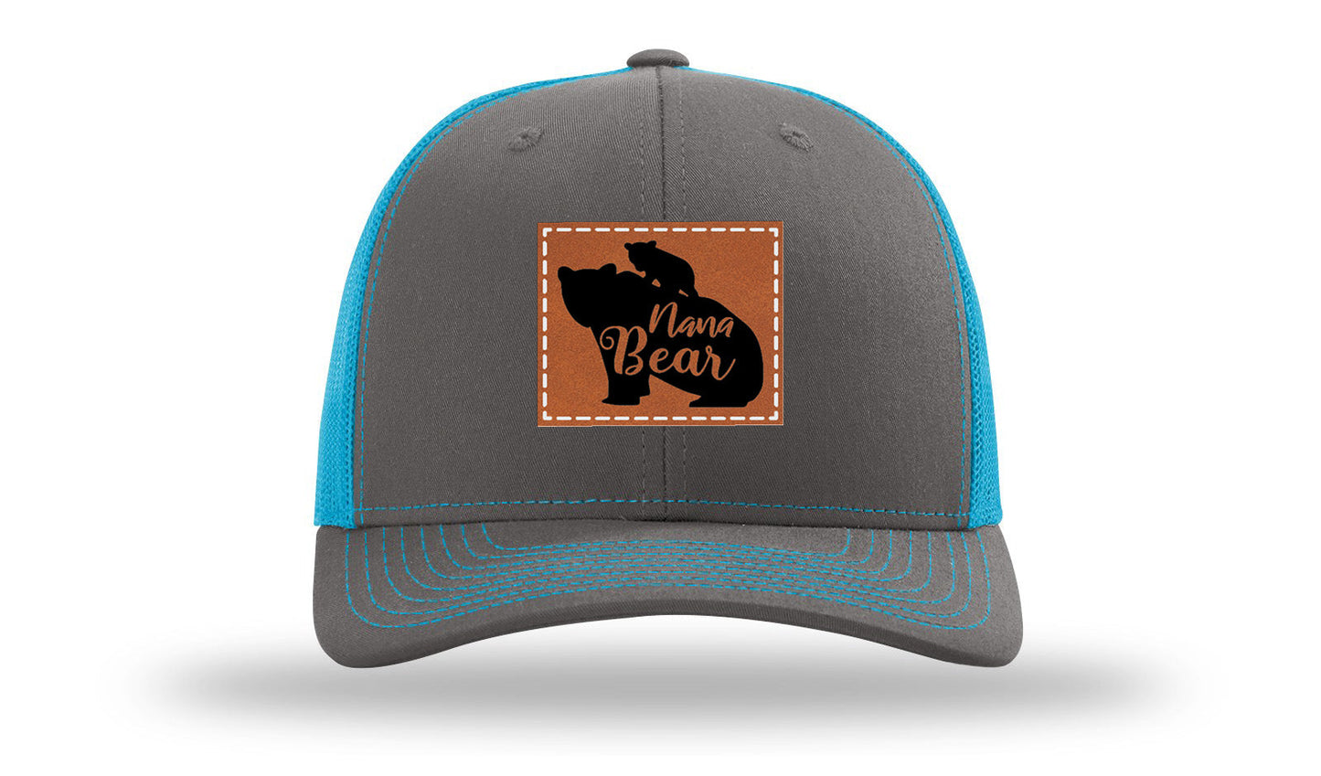 Mama Bear Leather Patch Richardson 112 Hat