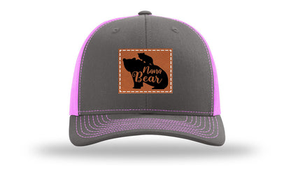 Mama Bear Leather Patch Richardson 112 Hat