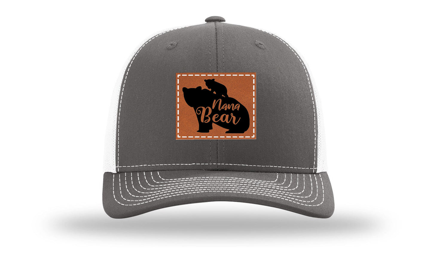 Mama Bear Leather Patch Richardson 112 Hat