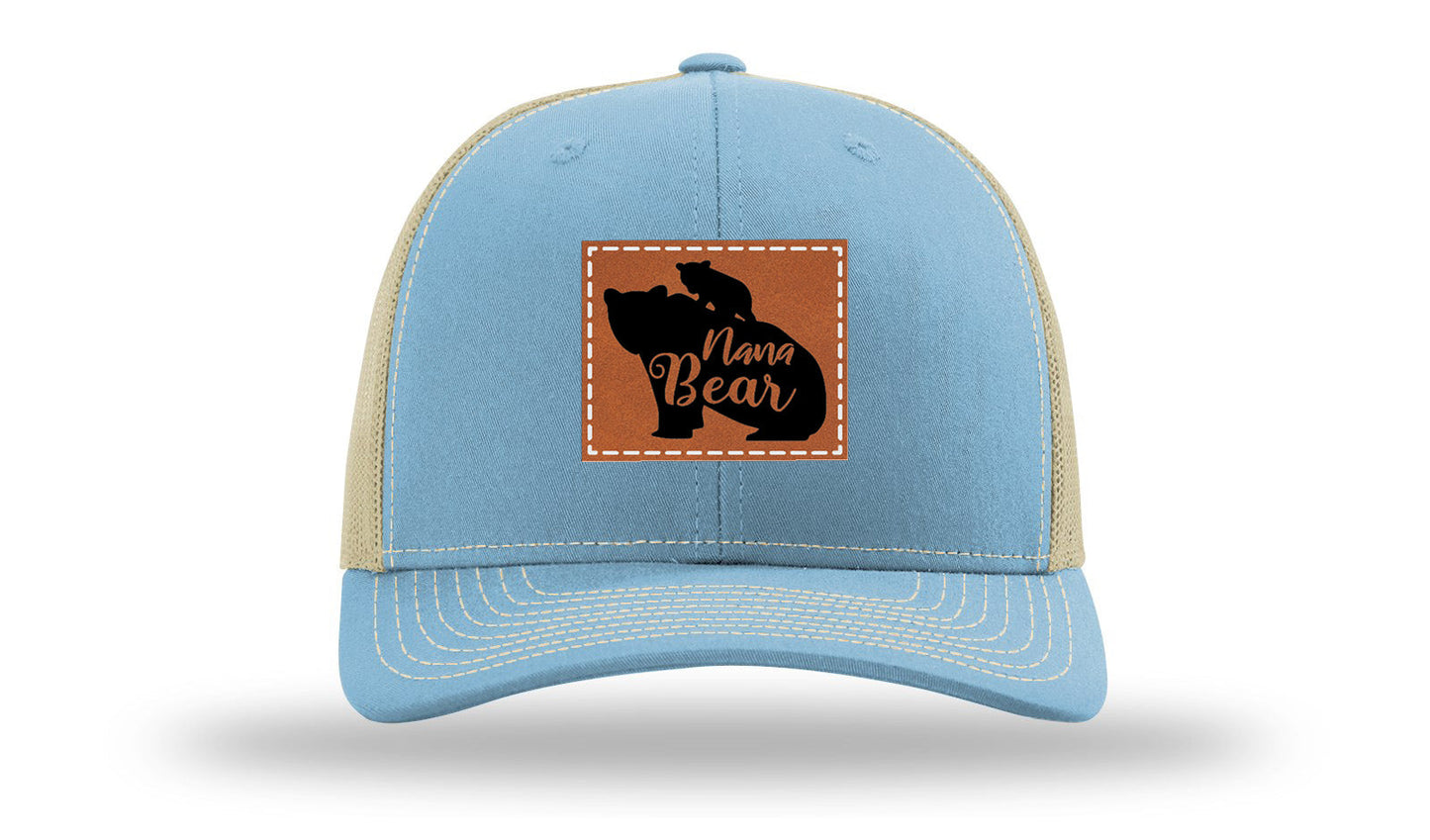 Mama Bear Leather Patch Richardson 112 Hat