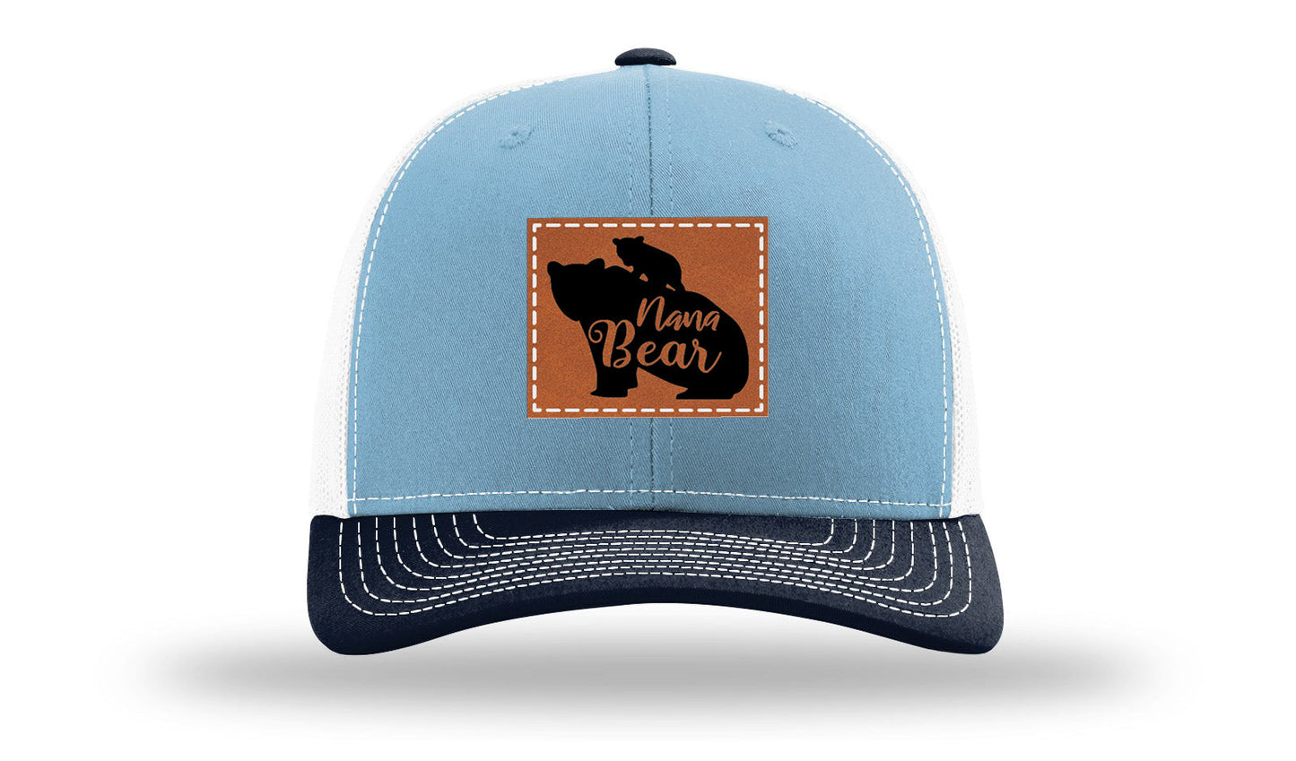 Mama Bear Leather Patch Richardson 112 Hat