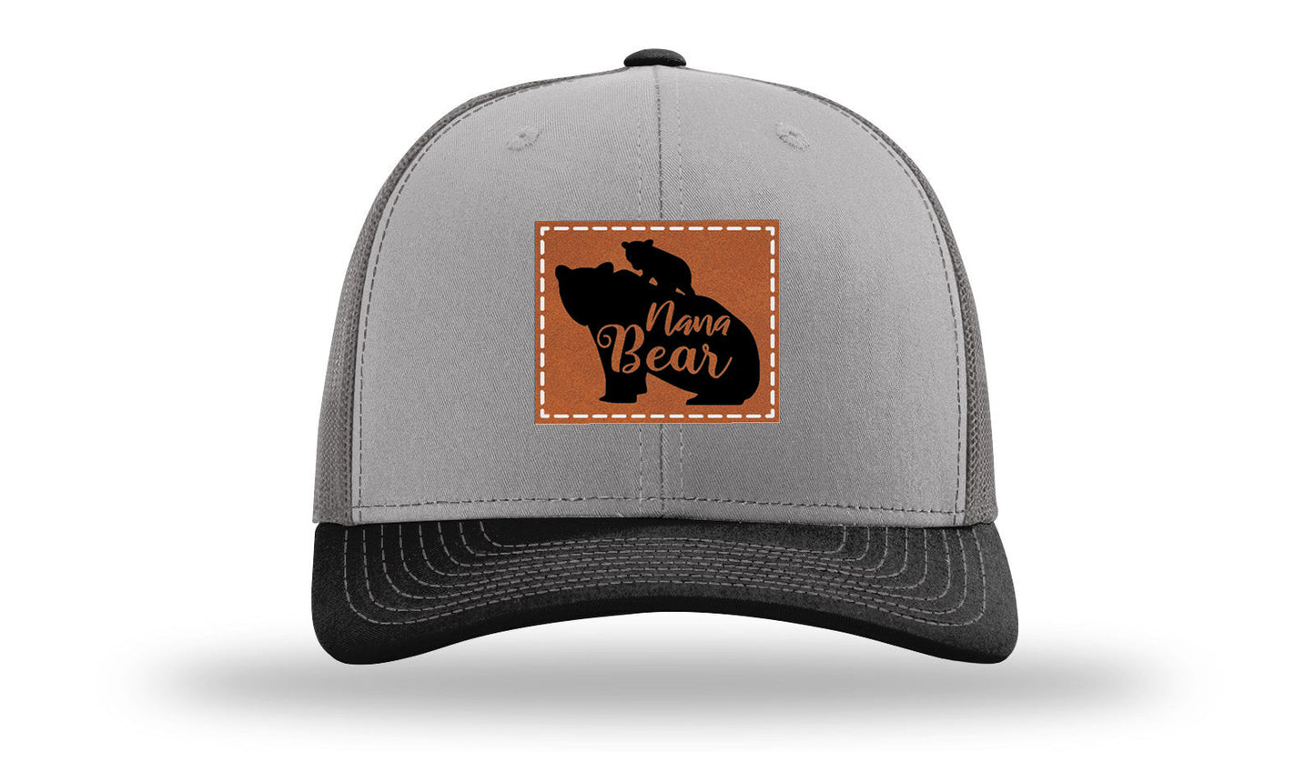 Mama Bear Leather Patch Richardson 112 Hat