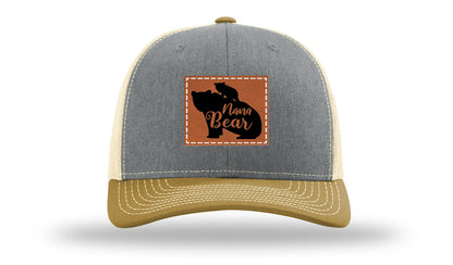 Mama Bear Leather Patch Richardson 112 Hat