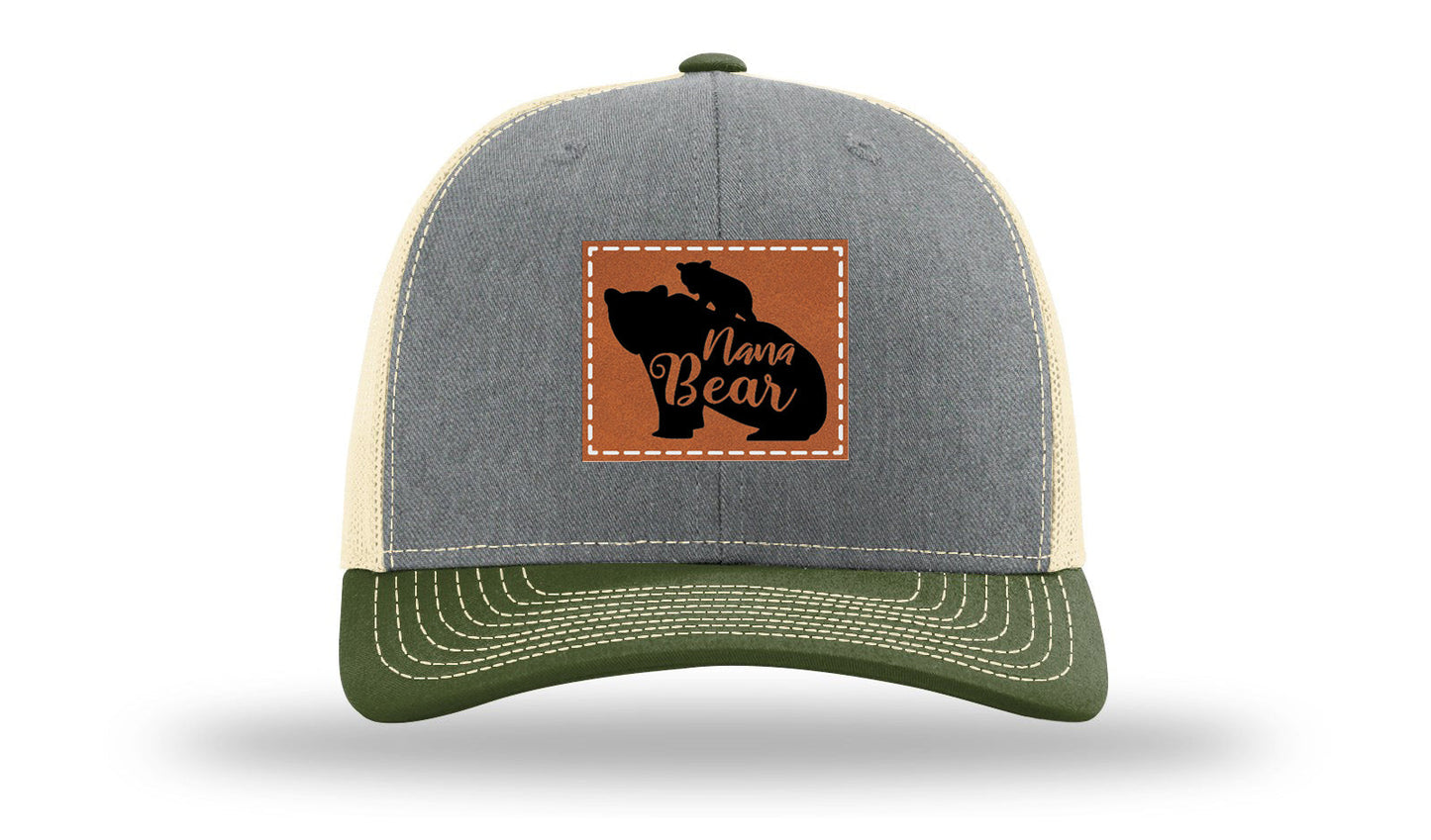Mama Bear Leather Patch Richardson 112 Hat