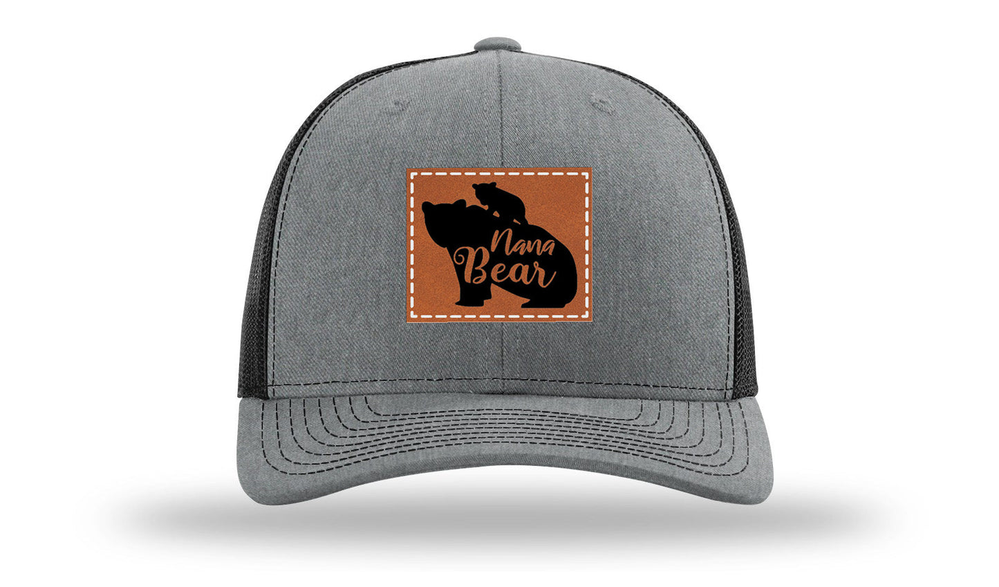 Mama Bear Leather Patch Richardson 112 Hat