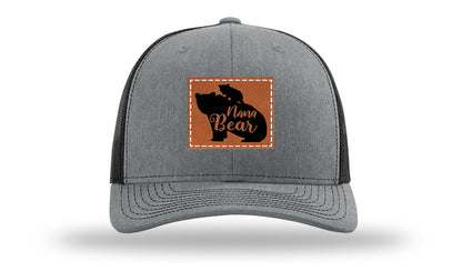 Mama Bear Leather Patch Richardson 112 Hat