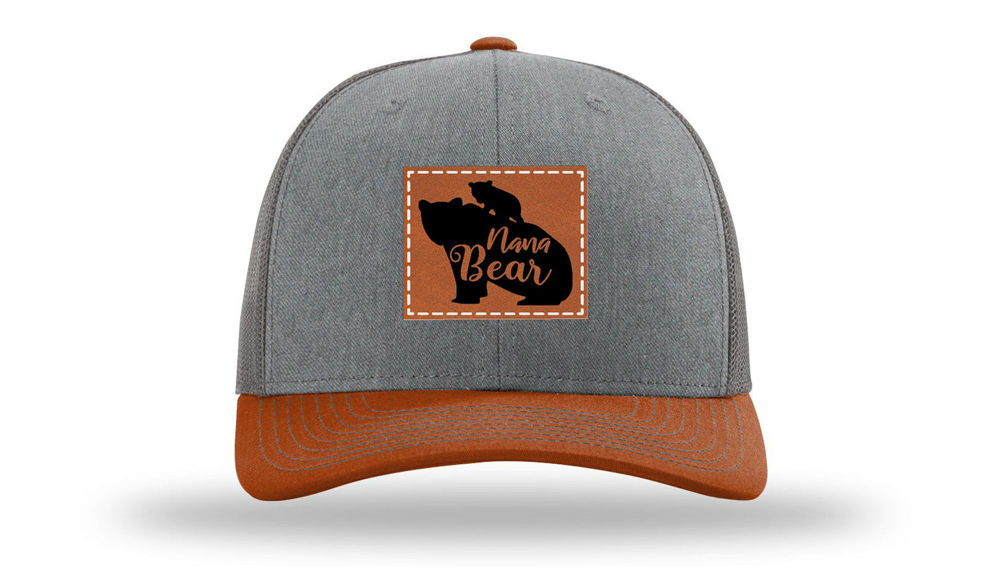 Mama Bear Leather Patch Richardson 112 Hat