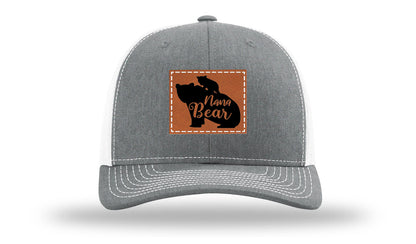 Mama Bear Leather Patch Richardson 112 Hat