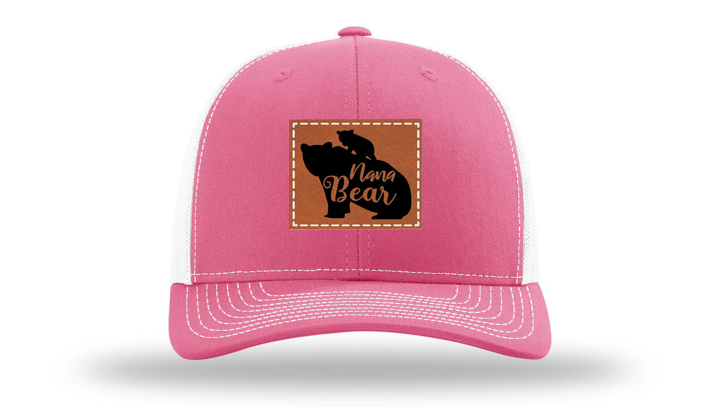 Mama Bear Leather Patch Richardson 112 Hat